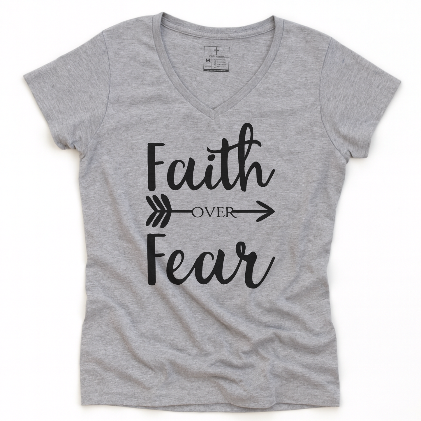 FAITH OVER FEAR V-NECK TEE