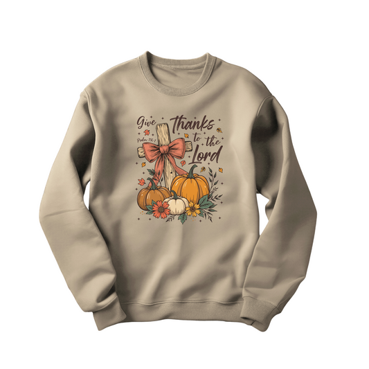 GIVE THANKS SWEATSHIRT